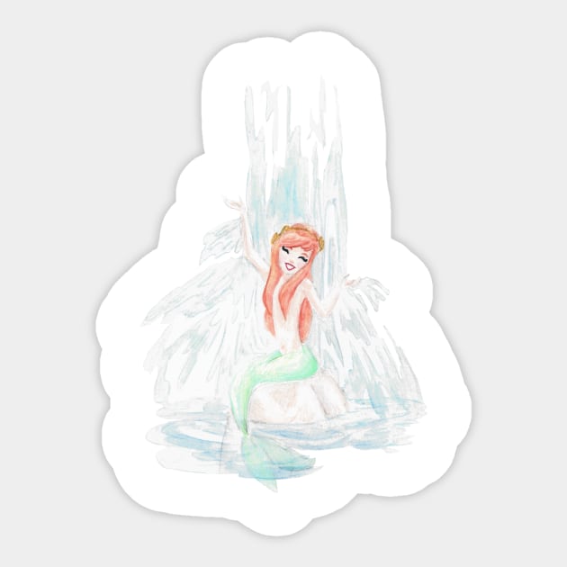 Lagoon Mermaid 2 Sticker by littlemoondance